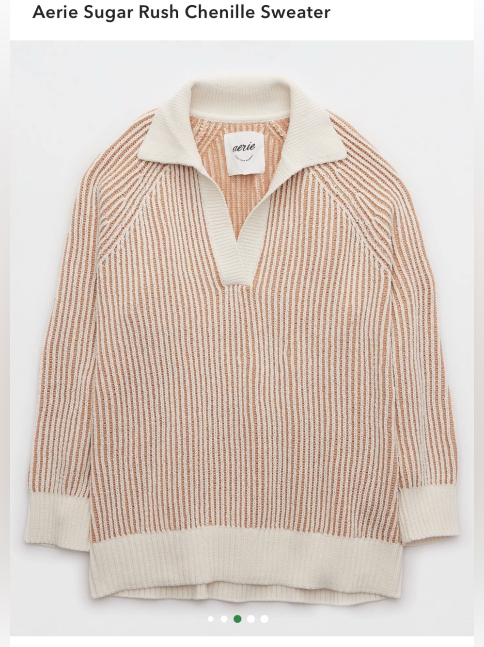 Aerie Sugar Rush Chenille Sweater